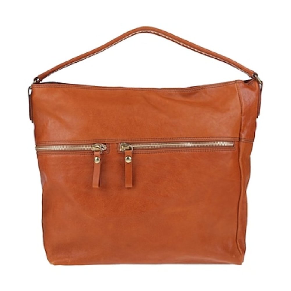 Campomaggi Eugenia XL Pebbled Leather Slouchy Shoulder Shopper NEW FLAW